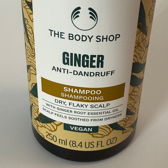 The Body Shop Ginger Shampoo Dry Flaky Scalp 250ml(8.4 Fl Oz) Set Of 2 - Picture 4 of 7